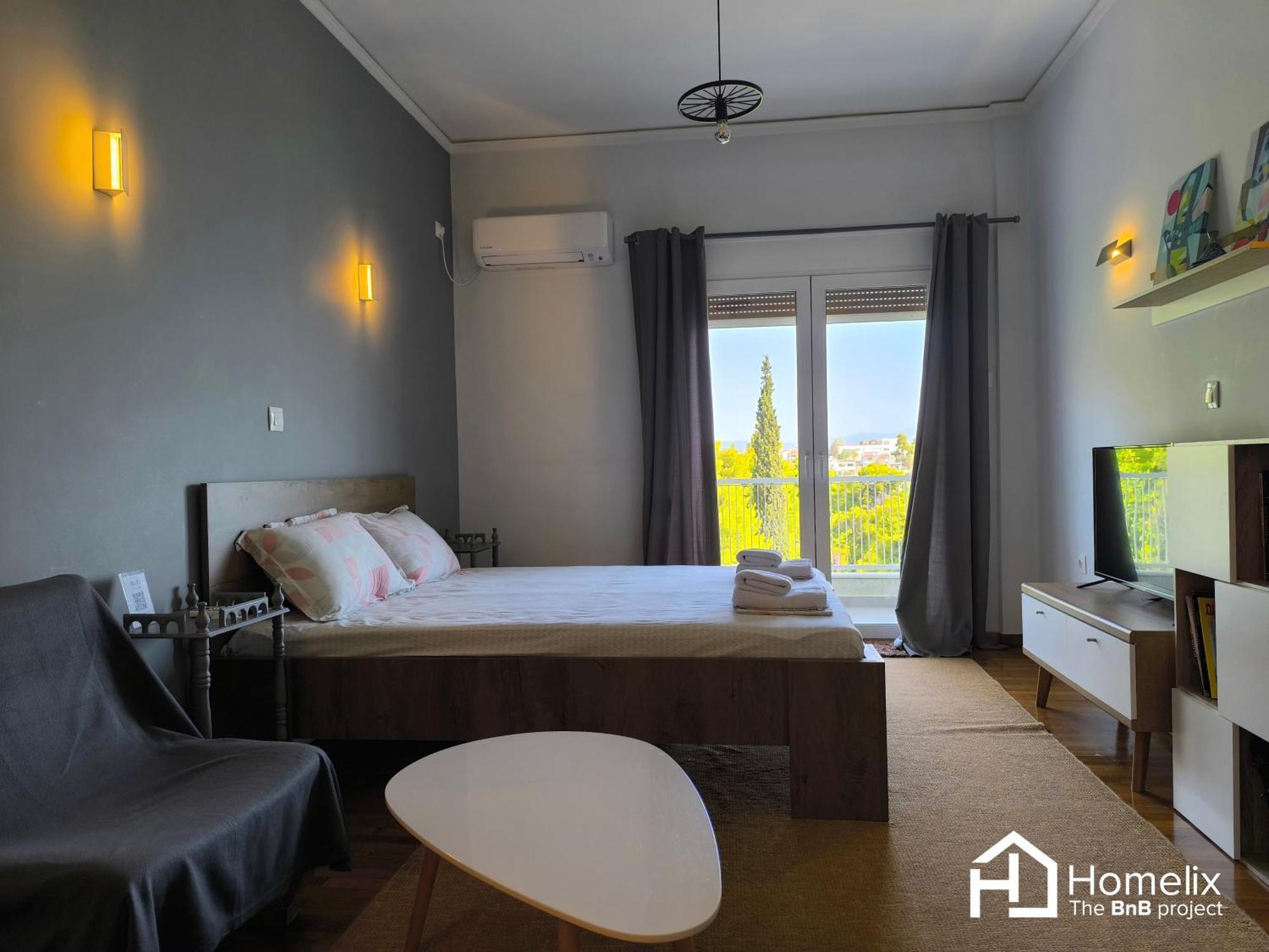 30M² Cosy Studio With Panoramic Sea View Chalkís 外观 照片