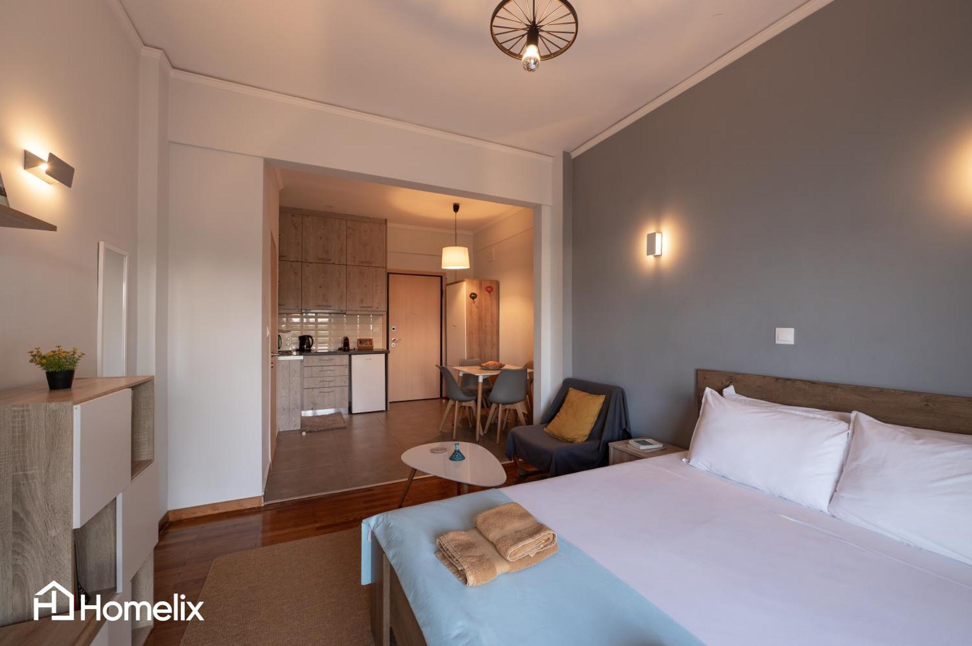 30M² Cosy Studio With Panoramic Sea View Chalkís 外观 照片