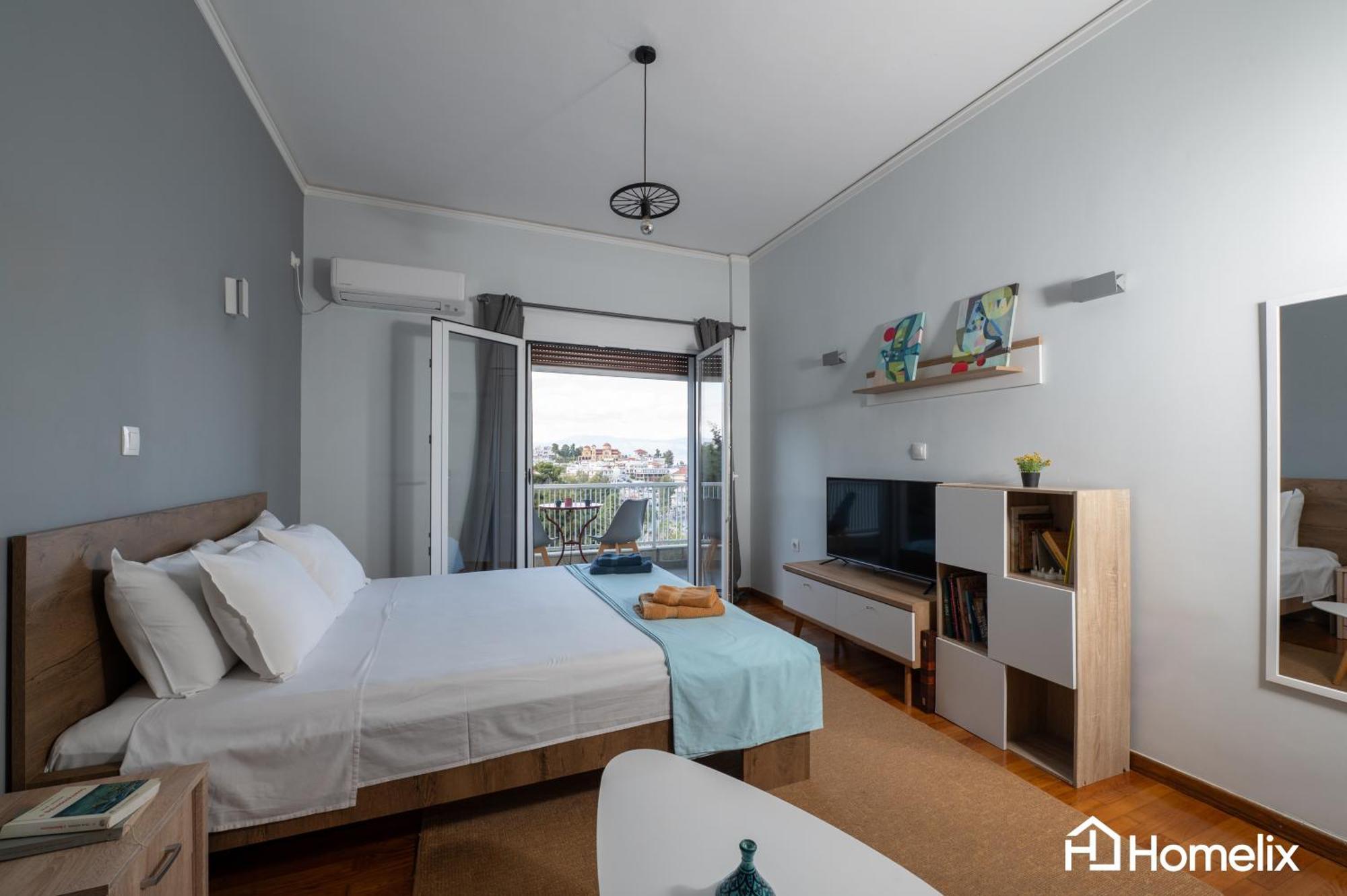 30M² Cosy Studio With Panoramic Sea View Chalkís 外观 照片