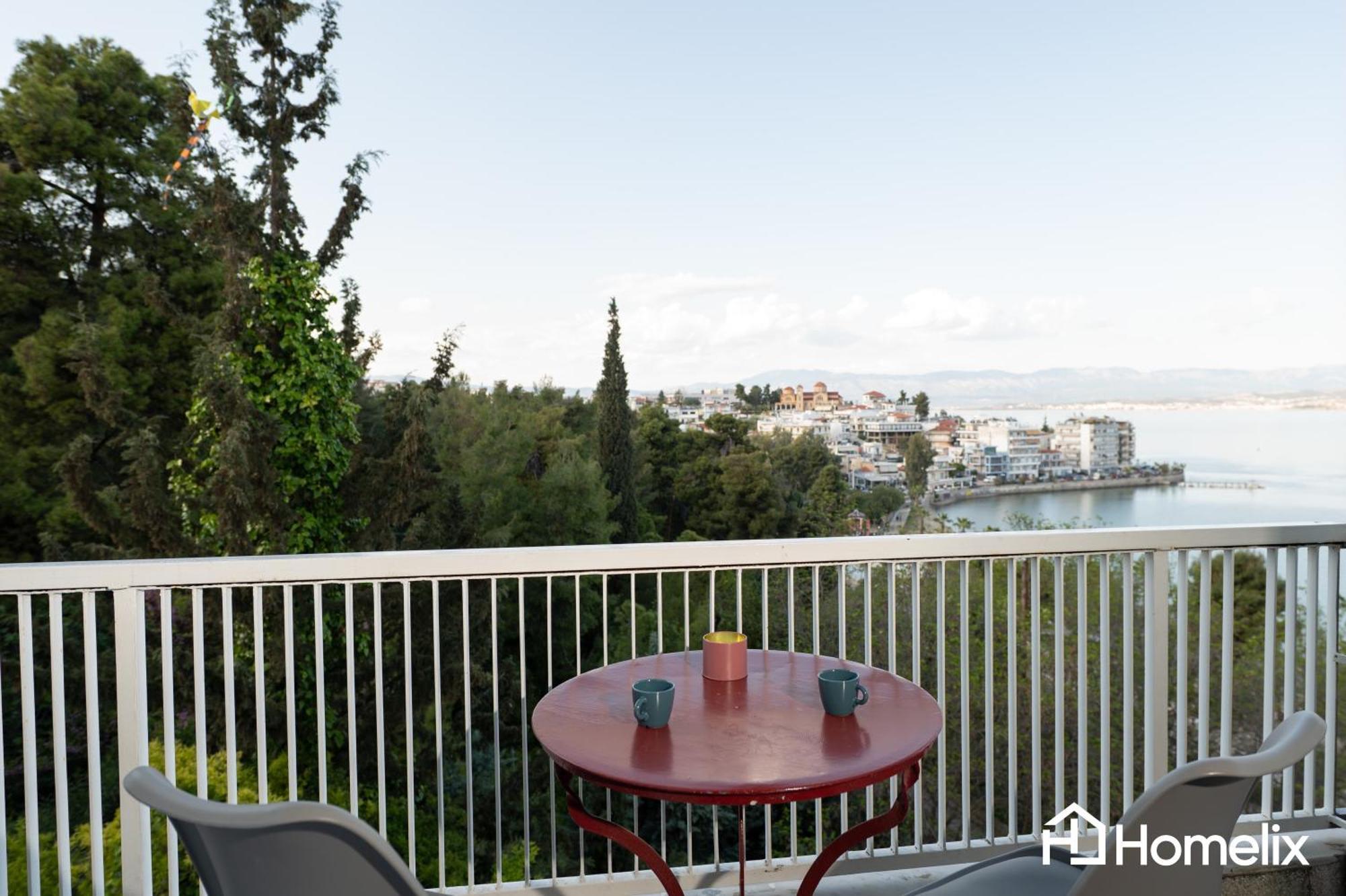 30M² Cosy Studio With Panoramic Sea View Chalkís 外观 照片